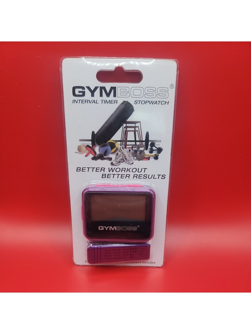 Interval Timer and Stopwatch - Violet/Pink Metallic Gloss